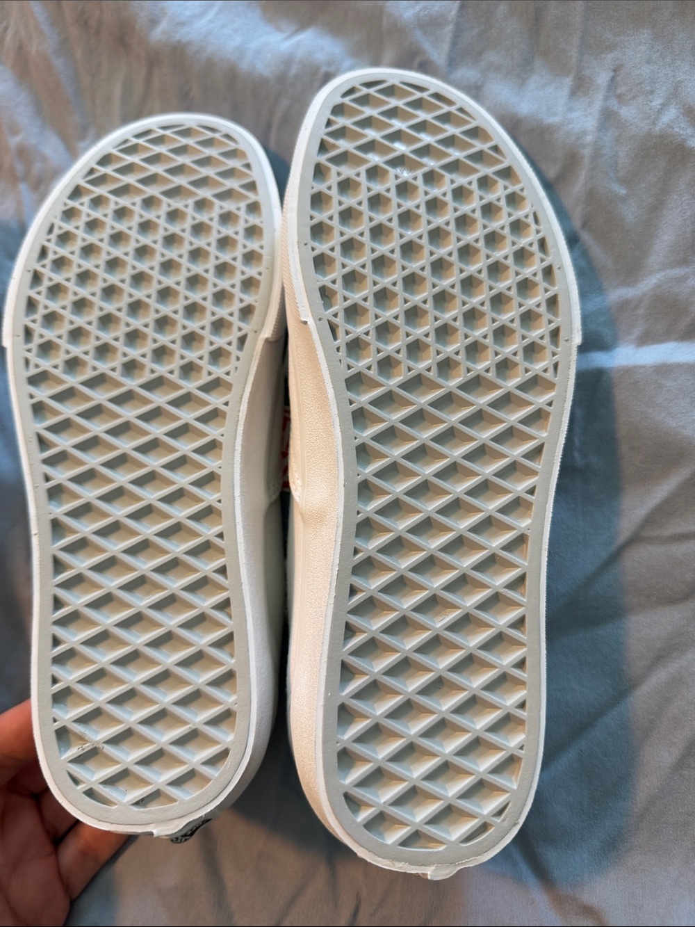 Vans White Canvas Low-Top Sneakers - Picture 3 of 6
